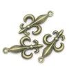 5 Anhänger,  Fleur des Lis ,Lilie, charm, Schmuckanhänger,    02330
