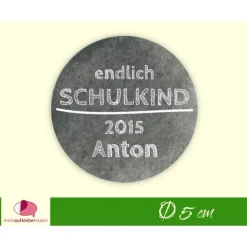 15 Aufkleber | Endlich Schulkind - personalisierbar | Schulanfang, Schulkind, Aufkleber zur Einschulung mit Tafeloptik