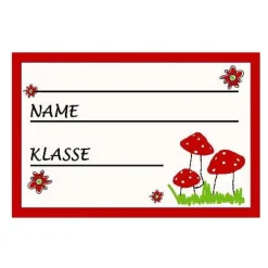 10 Aufkleber für die Schule PILZ A7