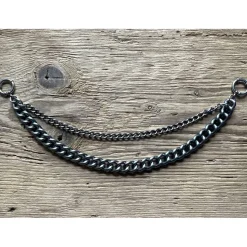 1 Charivarikette, Charivarirohling,zweireihig, ca. 33 cm, Trachtenschmuck, Herrenschmuck, Trachtenaccessoires