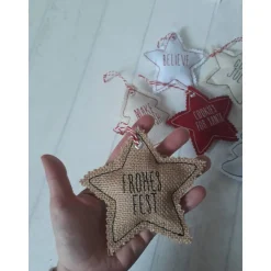 6 Christbaumanhänger im skandinavischen Stil, Weihnachtsschmuck, Weihnachtsbaum, Weihnachtsanhänger