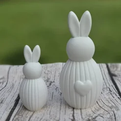 2 Deko Hasen ~ Hase mit Herz ~ Osterhase zum dekorieren ~ Hasenpaar Frühling ~ Ostern