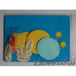 10 DIY-Karten Einladung zur Kommunion mit Sonne und Fischen zum selber basteln