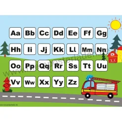 3 er Set  A4 Stundenplan + Lernposter  | Feuerwehr
