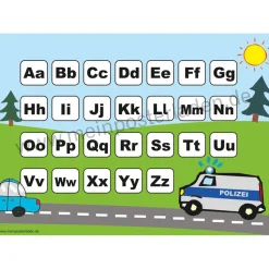 3 er Set  A4 Stundenplan + Lernposter  | Polizei