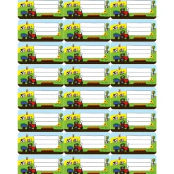 4 er Set  A4 Stundenplan + Lernposter + Heftaufkleber  | Bauernhof