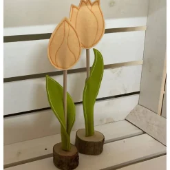 2 er Set FilzTulpen -  schlicht & schön -  Filz - Frühjahrsdekoration - Osterdekoration  - Ostern
