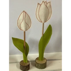 2 er Set FilzTulpen -  schlicht & schön -  Filz - Frühjahrsdekoration - Osterdekoration  - Ostern