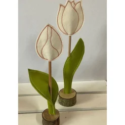 2 er Set FilzTulpen -  schlicht & schön -  Filz - Frühjahrsdekoration - Osterdekoration  - Ostern
