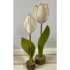 2 er Set FilzTulpen -  schlicht & schön -  Filz - Frühjahrsdekoration - Osterdekoration  - Ostern