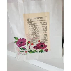 2 er Set Geschenktüten mit alter Buchseite 