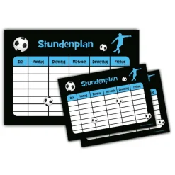 3 er Set Stundenpläne | Fußball