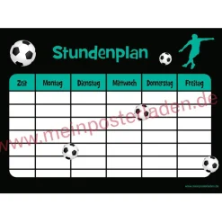3 er Set Stundenpläne | Fußball