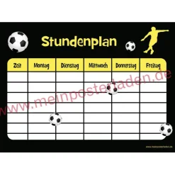 3 er Set Stundenpläne | Fußball