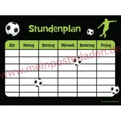 3 er Set Stundenpläne | Fußball