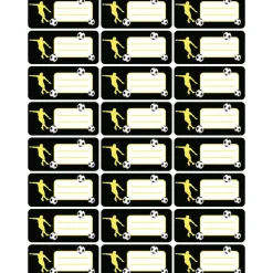 4 er Set Stundenpläne + Heftaufkleber | Fußball