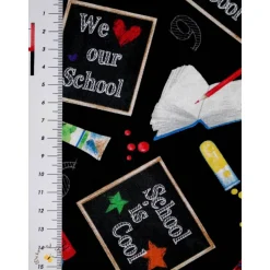 19,00 EUR/m Meterware Wilmingtonprints School is cool US-Designerstoff für Kissen Taschen Turnbeutel Rucksack Schule