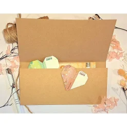 65. Geburtstag Geldgeschenk Karte – Personalisierte Glückwunschkarte aus Kraftpapier mit Juteschleife