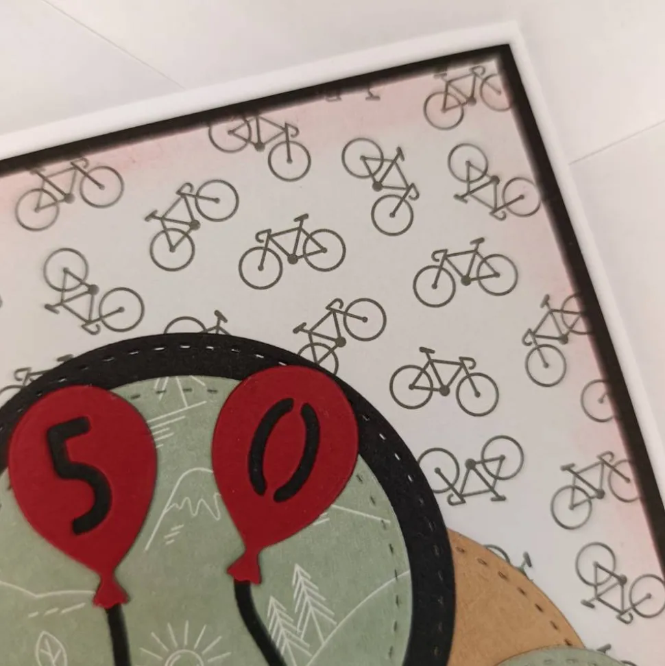 50. Geburtstag Glückwunschkarte Fahrrad