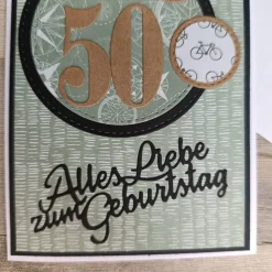 50. Geburtstag Glückwunschkarte Fahrrad