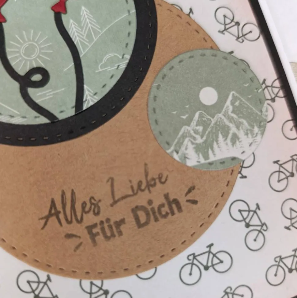 50. Geburtstag Glückwunschkarte Fahrrad