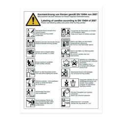 24 geheime Botschaften in Teelichtern – Adventskalender mit Glasteelichthalter & Geschenkbox