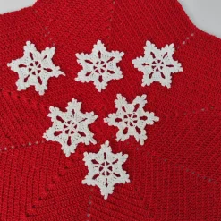 6 gehäkelte Sterne/Schneeflocken