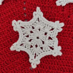 6 gehäkelte Sterne/Schneeflocken