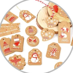 20 Geschenkanhänger Weihnachten inkl. Bänder | 3 - 7 cm