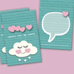 10 Geschenkanhänger „Wolke“ sweets for my sweet  /// ABVERKAUF