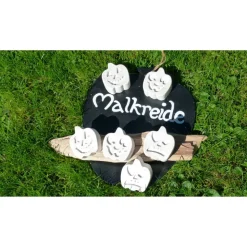 6 große weiße TafelKreiden Halloween Kürbisse Malkreiden Straßenkreiden Einschulung Geburtstag Mottogeburtstag Adventska