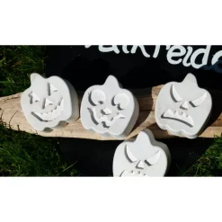 6 große weiße TafelKreiden Halloween Kürbisse Malkreiden Straßenkreiden Einschulung Geburtstag Mottogeburtstag Adventska