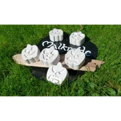 6 große weiße TafelKreiden Halloween Kürbisse Malkreiden Straßenkreiden Einschulung Geburtstag Mottogeburtstag Adventska