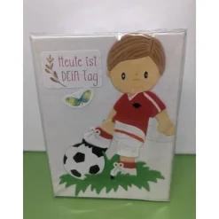 " Heute ist Dein Tag ", Geschenkkarton für einen Fußballfan