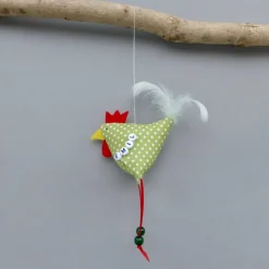 2 Hühner, 1 Hahn und 1 Henne,  mit Namen, individualisierbar, Osterdeko, Stoffhühner