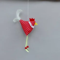 2 Hühner, 1 Hahn und 1 Henne,  mit Namen, individualisierbar, Osterdeko, Stoffhühner