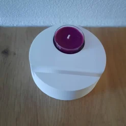 2 in 1 Kerzenhalter mit Einschieber nach Wahl