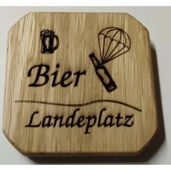 2 in 1 Untersetzer mit integriertem Flaschenöffner