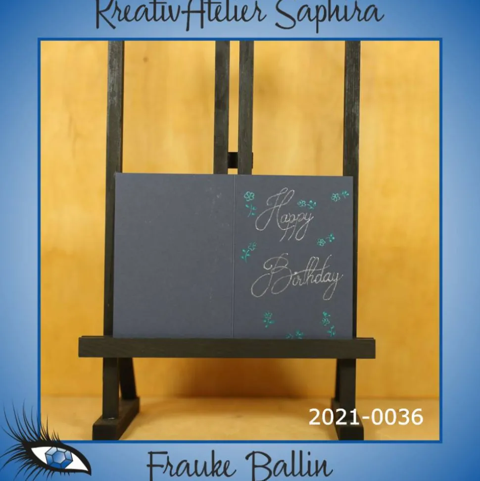 ►2021-0036◄ Karte A7 - GEBURTSTAG "Happy Birthday"