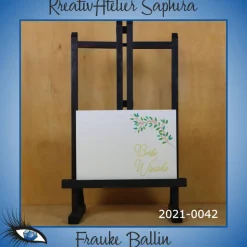 ►2021-0042◄ Karte A7 - GLÜCKWUNSCH "Beste Wünsche"