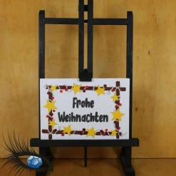 ►2021-0180◄ Karte A6 - WEIHNACHTEN + Sternerahmen