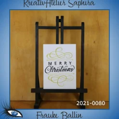 ►2021-0080◄ Karte A6 - WEIHNACHTEN "Merry Christmas"