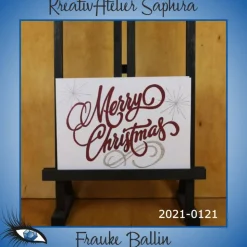 ►2021-0121◄ Karte A6 - WEIHNACHTEN "Merry Christmas"