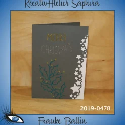 ►2019-0478◄ Karte A6 - WEIHNACHTEN "Merry Christmas"