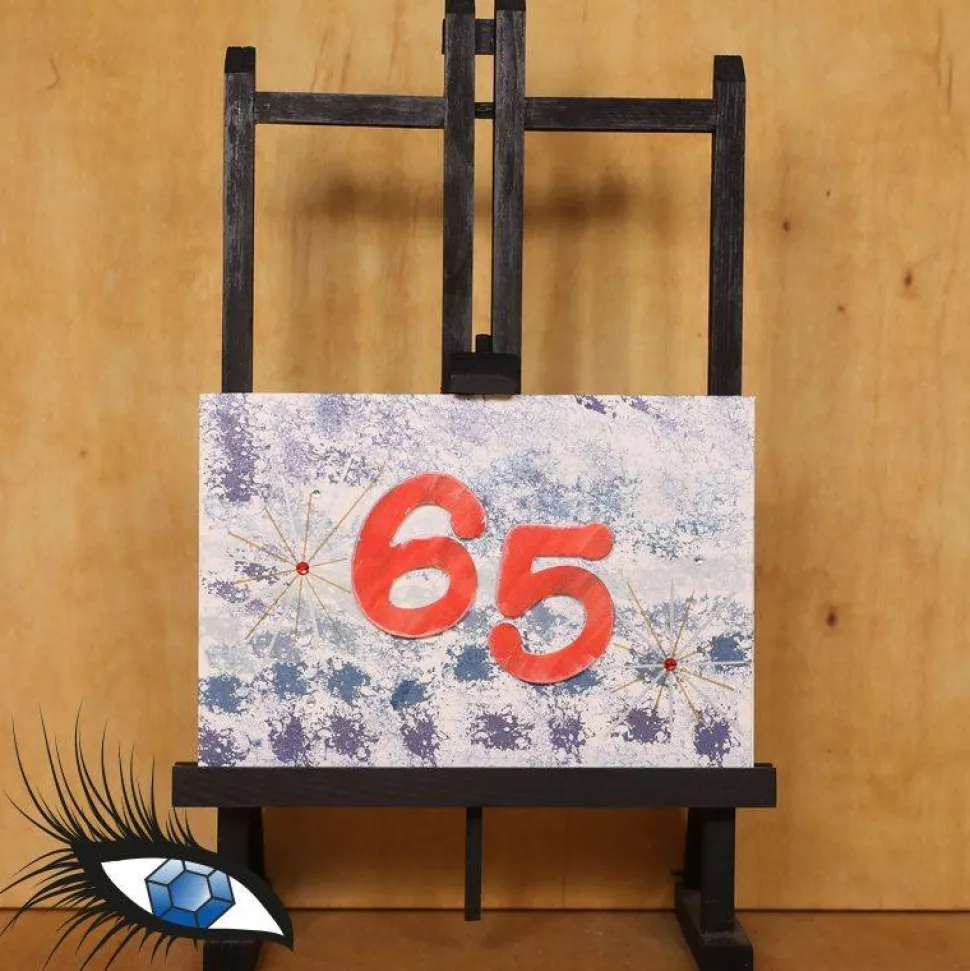 ►2022-0124◄ Karte B6 - GEBURTSTAG "65. Geburtstag"