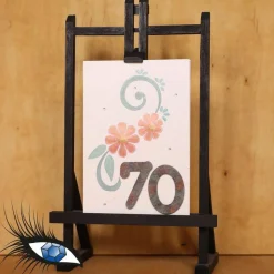 ►2022-0165◄ Karte B6 - GEBURTSTAG "70. Geburtstag"