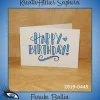 ►2019-0445◄ Karte B6 - GEBURTSTAG "Happy Birthday"