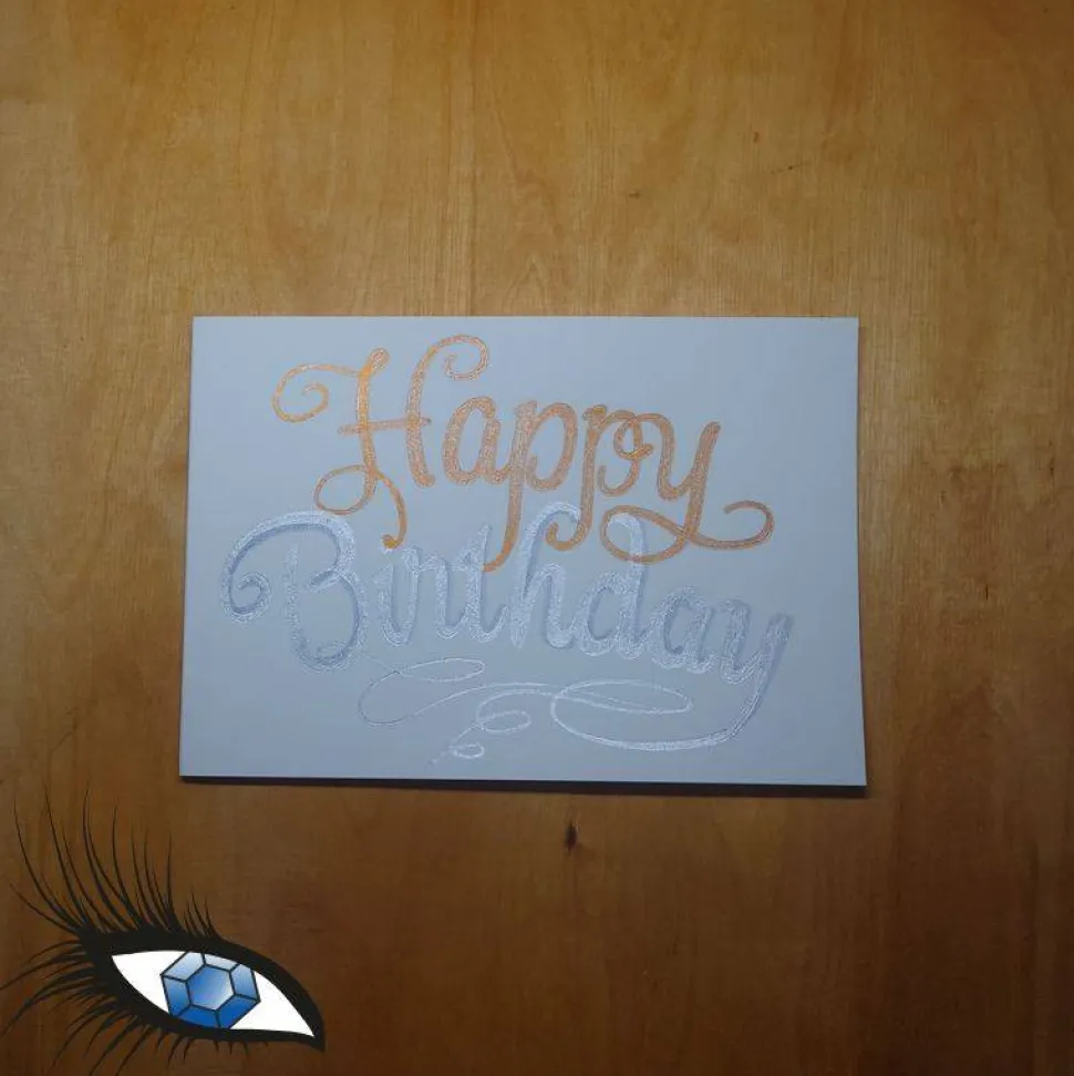 ►2023-0070◄ Karte B6 - GEBURTSTAG "Happy Birthday"