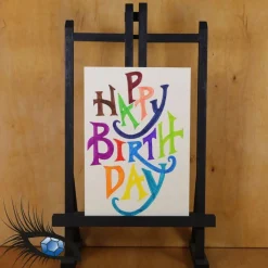 ►2021-0134◄ Karte B6 - GEBURTSTAG "Happy Birthday"