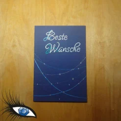 ►2023-0028◄ Karte B6 - GLÜCKWUNSCH "Beste Wünsche"